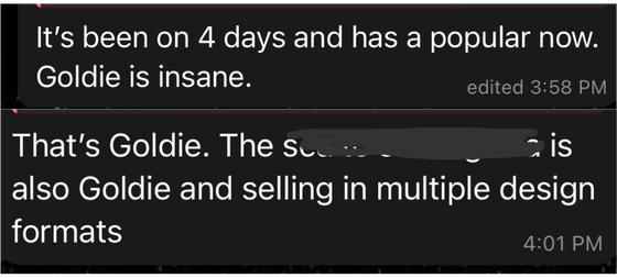 Goldie testimonial